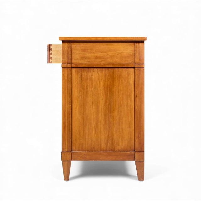 Late 20th Century Late 20th Century Kindel Furniture French Regency Fruitwood Breakfront Bookcase Cabinet Credenza For Sale - Image 5 of 18