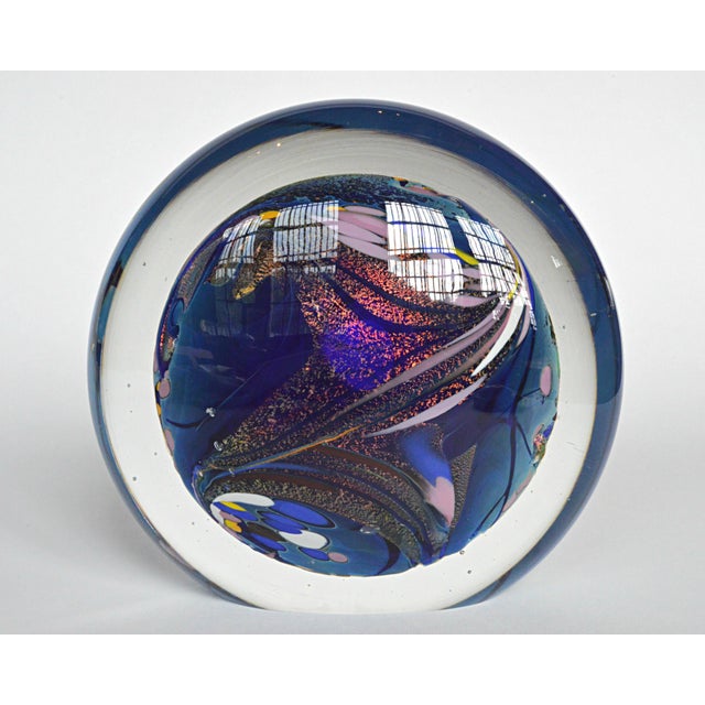 Rollin Karg Art Glass Paperweight Sculpture Chairish