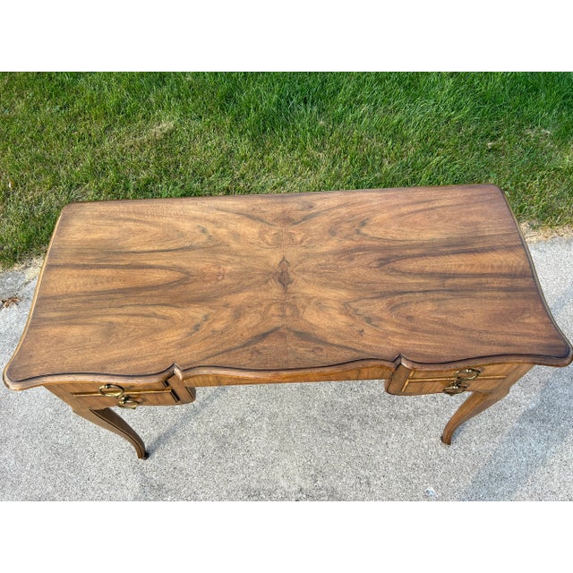 Vintage Mid-Century French Louis XV Directoire Writing Desk by Baker Furniture For Sale - Image 6 of 10