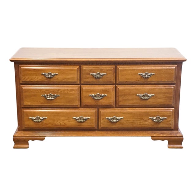Sumter Cabinet Co. Sterling Oak Collection Country French 60" Triple Dresser 1860-993 For Sale