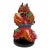 Vintage African Beaded Namji Twin Fertility Dolls Cameroon 9.25" H W/Wood Stand For Sale