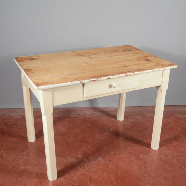 Painted Fir Kitchen Table, Early 1900s For Sale - Image 18 of 18