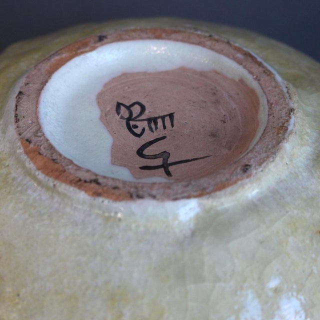 Vintage Italian Decorative Ceramic Bowl by Guido Gambone, 1950s For Sale - Image 11 of 15