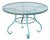 Woodard Round Glass Top Outdoor Patio Dining Table For Sale