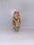 Unique encased Murano art glass vase with swirling feather pattern. Handmade in Venice, Italy in the 1970s. Vivid orange,...