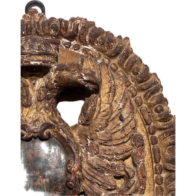 Baroque 18th Century Carved Wood Heraldic Coat of Arms For Sale - Image 3 of 10