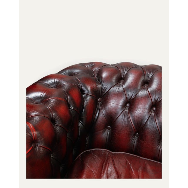 Chesterfield Sofa in Leather For Sale - Image 4 of 7
