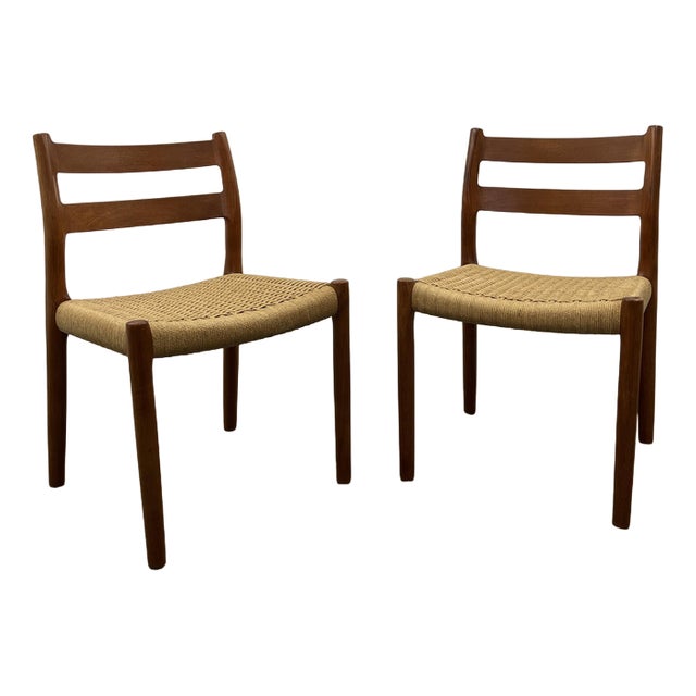Set of Mid-Century Danish Teak Dining Chairs by Niels O. Møller for J. L. Moller For Sale