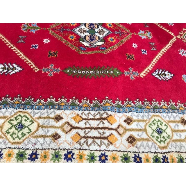 Blue 20th Century Moroccan Rabat Rug For Sale - Image 8 of 16