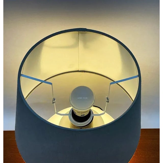 Glass Dutch White Glass Table Lamp by Dijkstra, 1970s For Sale - Image 7 of 12