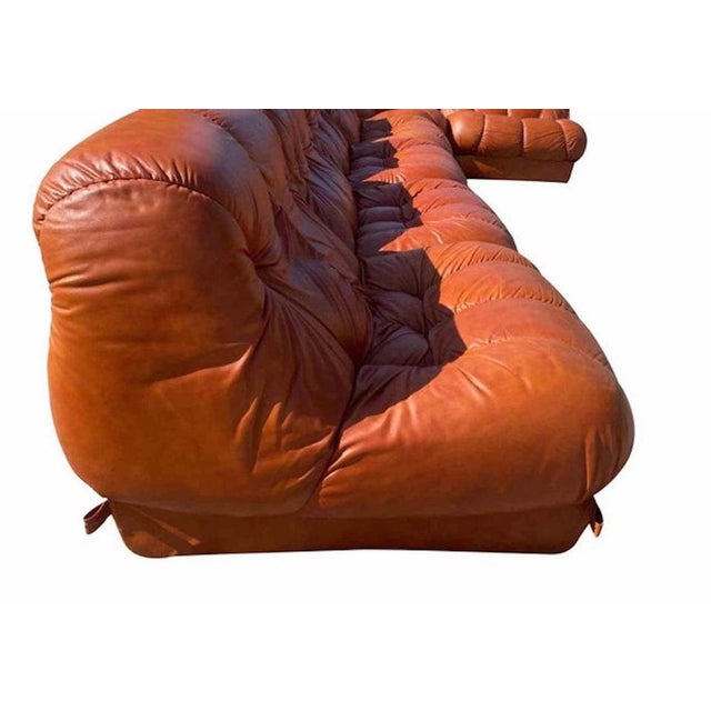 1960s Nuvolone Modular Sofa in Leather by Rino Maturi, Italy, 1960s, Set of 5 For Sale - Image 5 of 8