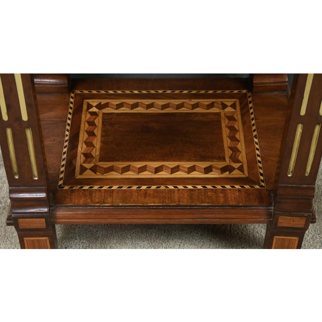 Small Marquetry Display Cabinet For Sale - Image 13 of 18