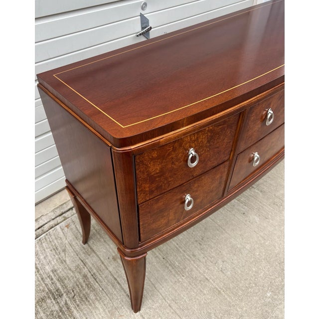 Wood Thomasville Bogart Collection Bel Air Burled Sideboard Buffet For Sale - Image 7 of 12