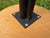 Vintage Sculptural Four-Prong Drink Table in Hardwood and Black Metal For Sale - Image 12 of 12