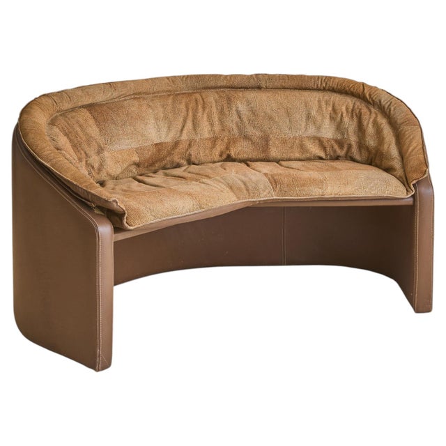 Brown Italian Leather Sofa by Redwall for Borbonese & Rossi di Albizzate, 1970s For Sale - Image 8 of 13