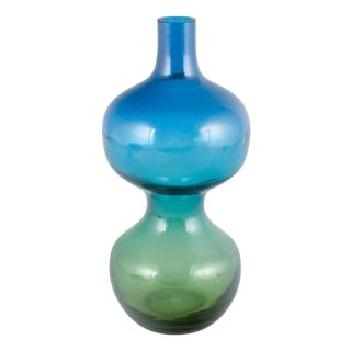 Large Double-Gourd Vase in Art Glass, Scandinavia, 1970s For Sale