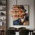An extraordinary Italian chandelier from the 1970s, likely created for a sophisticated coastal interior where warm amber...