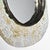Ceramic wall mirror made by Jean-Pierre Viot in France around 1970. The irregular frame of glazed stoneware features a...