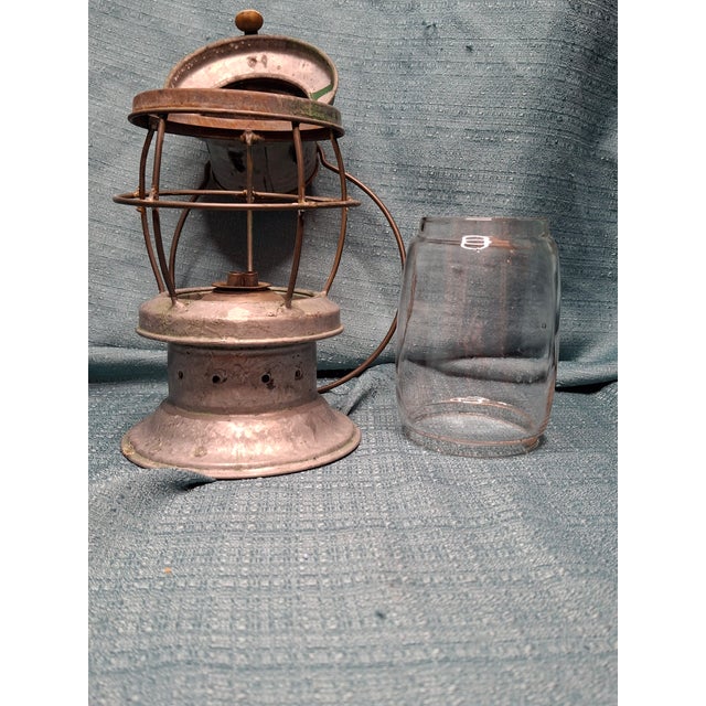 Late 19th Century Rare Miniature Bell Top Bell Bottom Antique Lantern "Rain Lantern" Style C. 1870 For Sale - Image 5 of 17