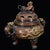Large Vintage Gilt Bronze Tripod Censer With Dragon and Beast Motifs For Sale - Image 4 of 10