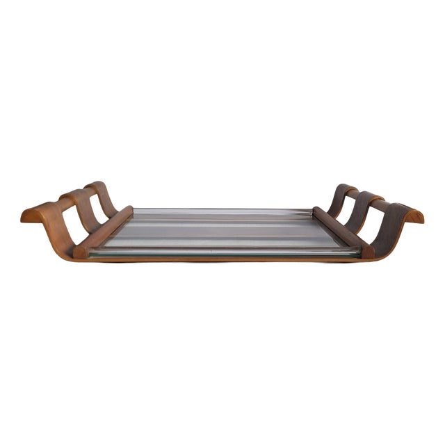 Vintage Serving Tray in Bentwood, 1950s For Sale