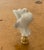 Shabby Chic 1960s White Dove Porcelain Figurine Lamp Finial For Sale - Image 3 of 5