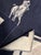 Ralph Lauren Polo Equestrian Motif Wool Blanket – Navy & Cream For Sale - Image 9 of 9