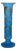 19th Century Victorian Moser Blue Opaline Glass Vase: Gilt Floral Decor, 15.5" For Sale