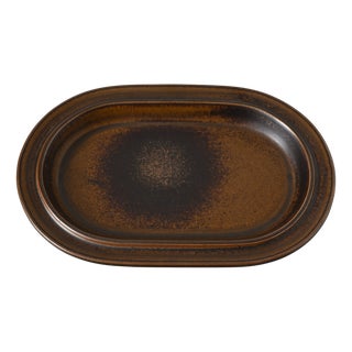 Finnish Ruska Oval Platter by Ulla Procope for Arabia, 1970s For Sale