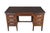 1930s vintage executive office / library / school writing desk. Made of oak featuring rectangular form with six dovetails...