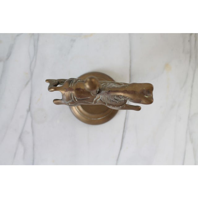Brass Vintage Solid Brass Carousel Horse Figurine For Sale - Image 8 of 9