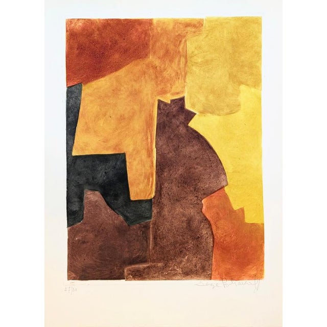 Etching and aquatint on zinc, 3 plates, 5 colors, 1961 Handsigned by the artist in pencil and numbered 27/50 Printer :...