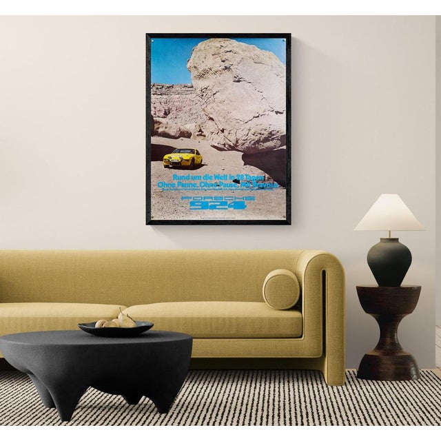 The Piece This original vintage poster from 1977 celebrates the remarkable endurance achievement of the Porsche 924. The...