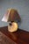 Wood Mid 20th Century Mid Century Modern Live Edge Wood Table Lamp With Pierced Copper Shade For Sale - Image 7 of 10