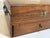 Antique Wood Storage Box With Drawer - Dovetail Joints - Brass Hardware C. 1900 For Sale - Image 10 of 11