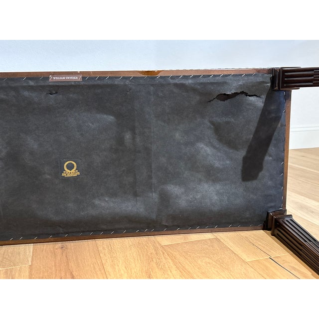 Transitional 1990s Custom William Switzer Upholstered Bench For Sale - Image 3 of 5