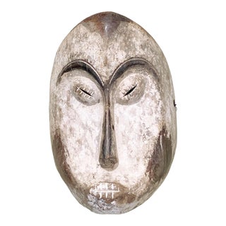 Fang Mask Elongated Face Gabon African Mask 12" H For Sale