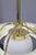 Art Deco Brass Pendant Light with White Glass, Czechoslovakia, 1930s For Sale - Image 6 of 13
