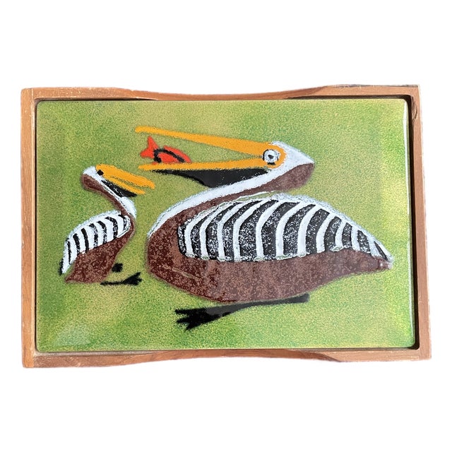 Annemarie Davidson Pelican Enamel Box For Sale