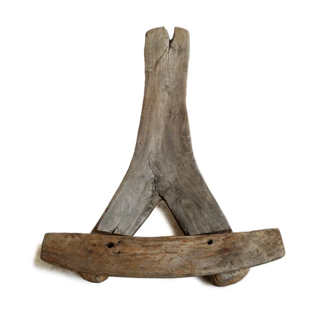 Beautiful tribal Tiv or Jukun star gazer chair formed from the natural branching of indigenous trees. The horizontal plank...