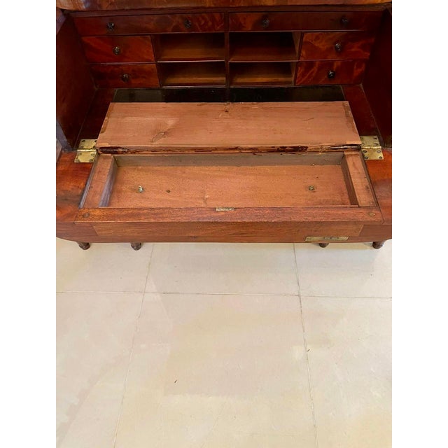 Brown Antique Regency Mahogany Secretaire, 1815 For Sale - Image 8 of 18