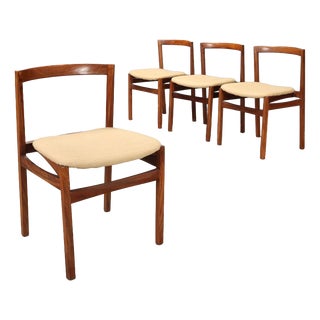 Wooden Dining Chairs, 1960s, Set of 4 For Sale