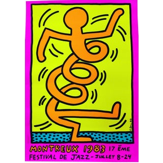 1983 Keith Haring Montreux Jazz Poster For Sale