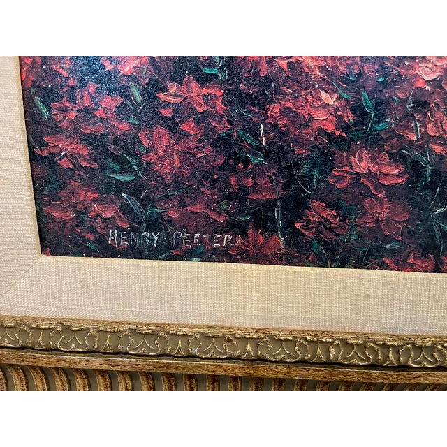 1960s 1960s Henry Peeters Hand-Embellished Giclee Landscape Impressionist Framed Reproduction Print For Sale - Image 5 of 7