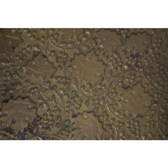 Grapevine Embossed Tray Top Modern Coffee Table For Sale - Image 11 of 12