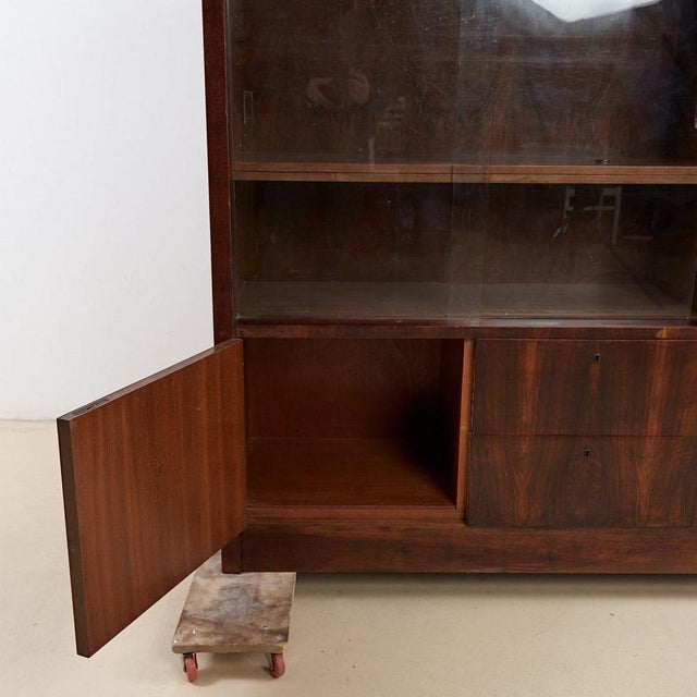 Art Deco Wooden Bookcase, 1930s For Sale - Image 3 of 8