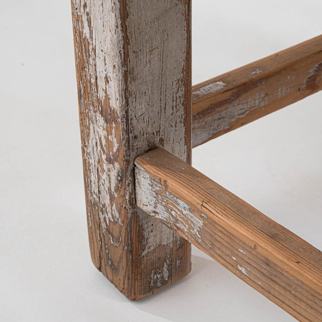Early 20th Century Central European Wood Patinated Stool For Sale - Image 13 of 18