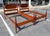 American Pair of Vintage Mahogany Twin Bed Frames With Oval Panel Headboards For Sale - Image 3 of 15