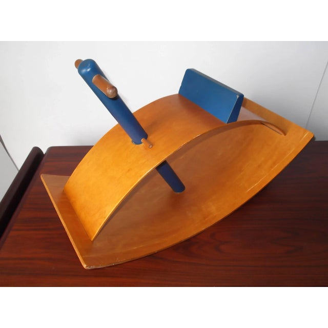 Mid-Century Modern Creative Playthings Bentwood Toy Rocker For Sale - Image 3 of 11