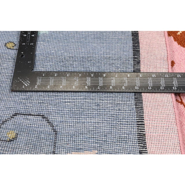 Textile Modern Chinese Art Deco Indian Rug, 10'00 X 14'00 For Sale - Image 7 of 10